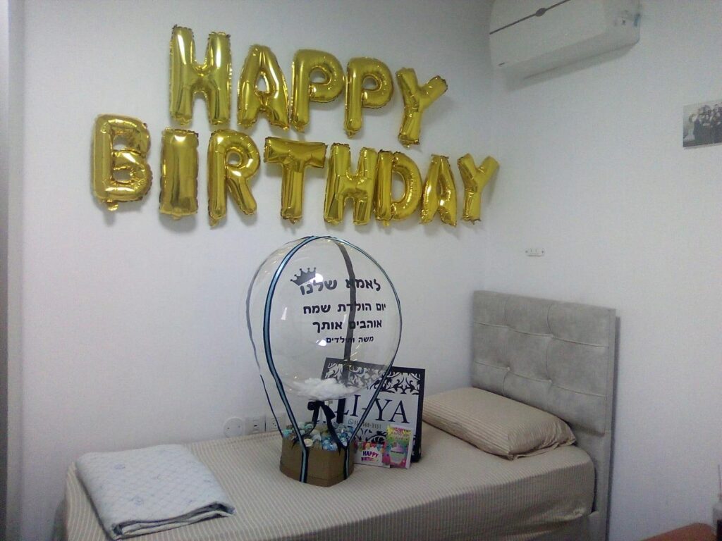 בלון הליום שקוף עם הדפסה אישית ליום הולדת – בלוני הליום מעוצבים אישית